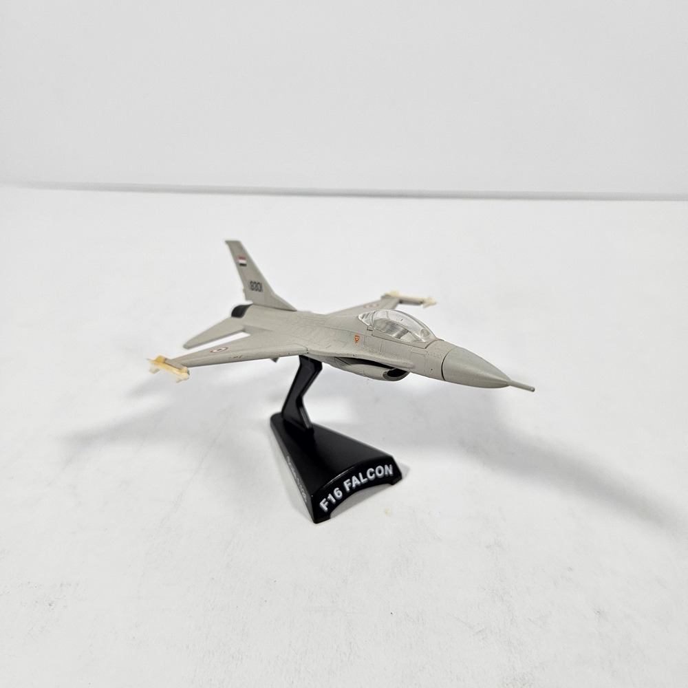 F16 Falcon Fighter Jet Model Power Postage Stamp 1:126 Scale Egyptian Air Force